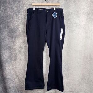 Lee Women's Trouser Bootcut Curvy Fit No Gap Work Pants in Blue Size 18 NWT